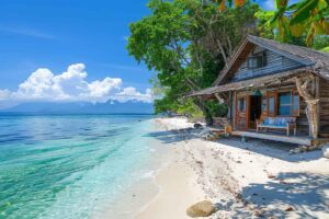 maison sur la plage à marie galante
